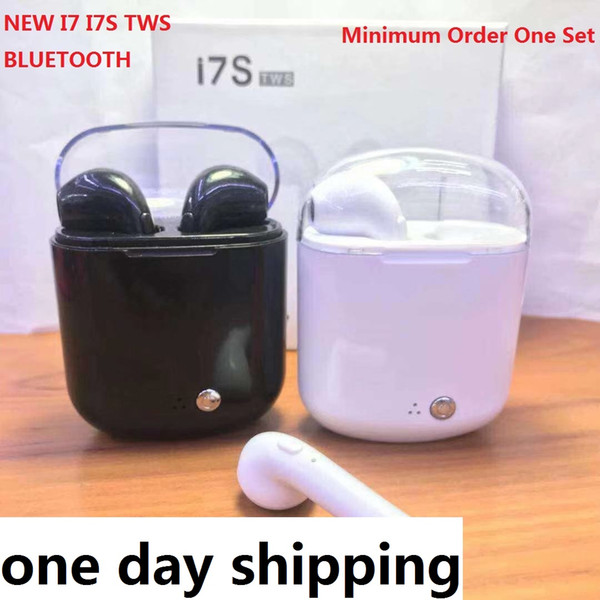 NEW I7 I7S Twins Double ears Bluetooth Wireless Earphone Wireless Earbud With Charger Dock V4.2 Stereo Headphone For iphone Android