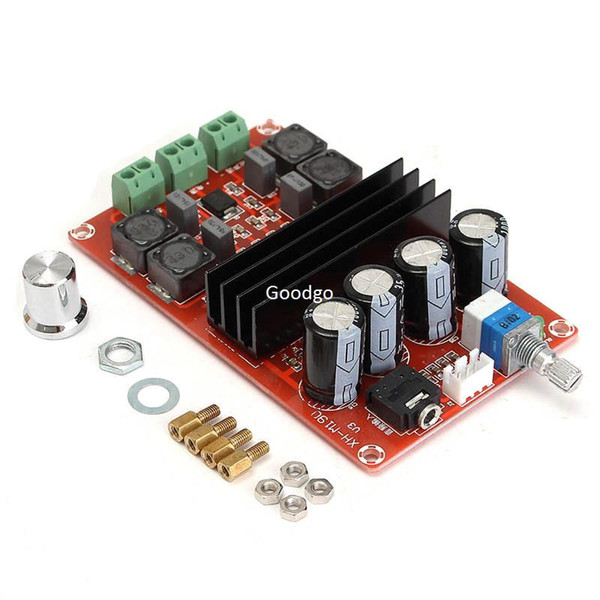 Freeshipping 100W 12V~24V TPA3116D2 Dual Channel Digital Audio Amplifier Board For Arduino High efficiency Audio Amplifier