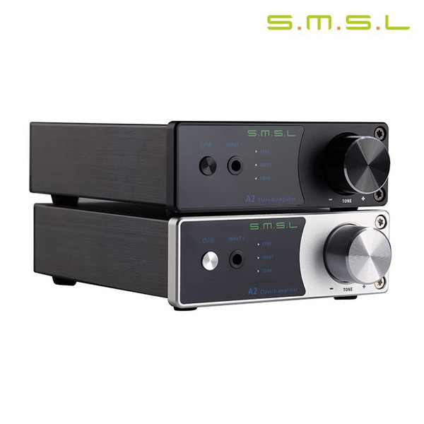 SMSL A2 HiFi 2.0 Pure Digital Audio headphone Amplifier Input AUX/RCA Active Subwoofer Output 40W+40W LED Display EQ Setting TDA7492 DV19V