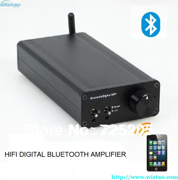 HIFI Bluetooth Digital Power Amplifier PAM2021 2 x 25W Bluetooth 2.1 EDR RCA Aluminum Case