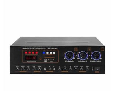 Wireless Bluetooth Power Amplifier System 350W Dual Channel Sound Audio Stereo Receiver w/ USB SD AUX MIC IN Echo Radio LCD For Theater