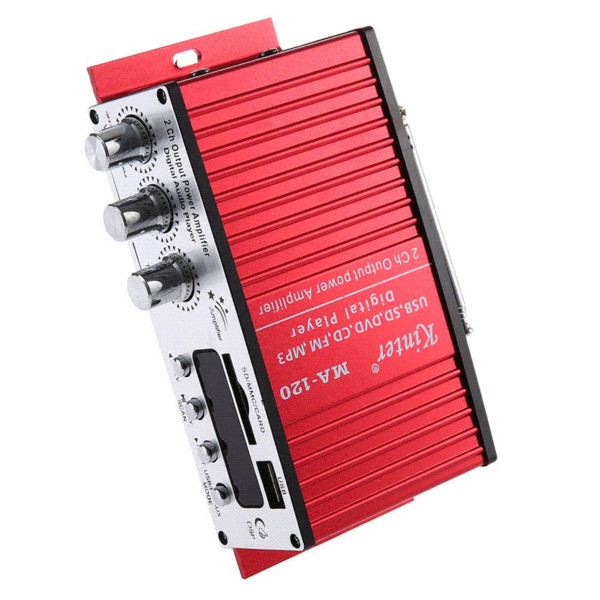 Kinter MA - 120 12V HiFi Audio Amplifier Support FM SD USB Input 2 x 20W Stereo Circuit Design Supports FM SD