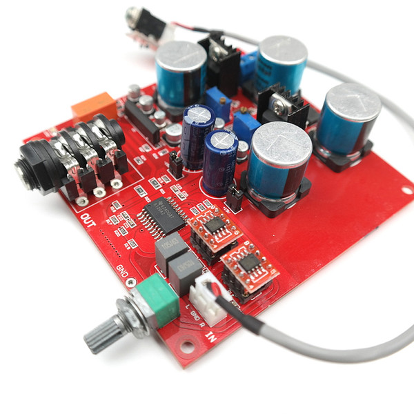 Headphone Amplifier TPA6120 A2 Hi-Fi Headphone Audio Amplifier Board Fever Audio Earphone headset Amp OP275 Preamplifier AMP Tone board