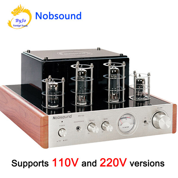 Nobsound MS-10D Tube Amplifier Hifi Stereo Audio Power Amplifier 25W*2 Vaccum Tube AMP and Headphone support 110V or 220V