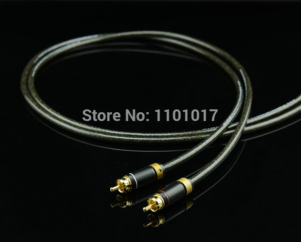 Freeshipping HiFi EXQUiS MPS E-100 6N OFC RCA Signal Interconnect Cable Hi-Fi Audio Analog Cable HEE100