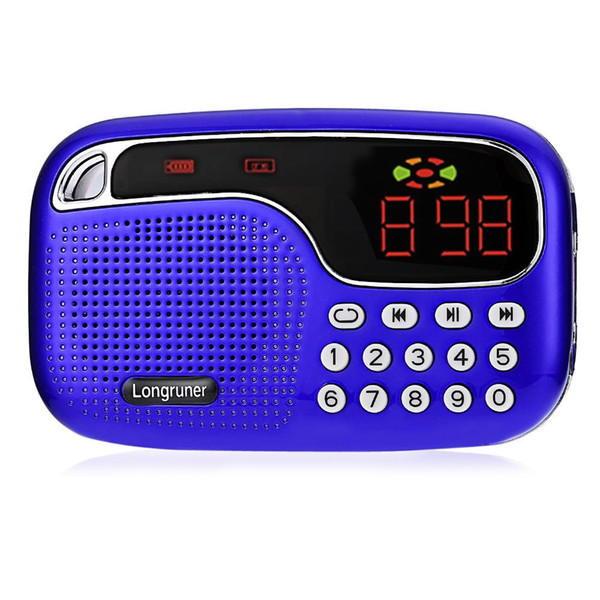 L - 21 JM2021 Mini FM Radio Speaker MP3 Player Large Screen Display