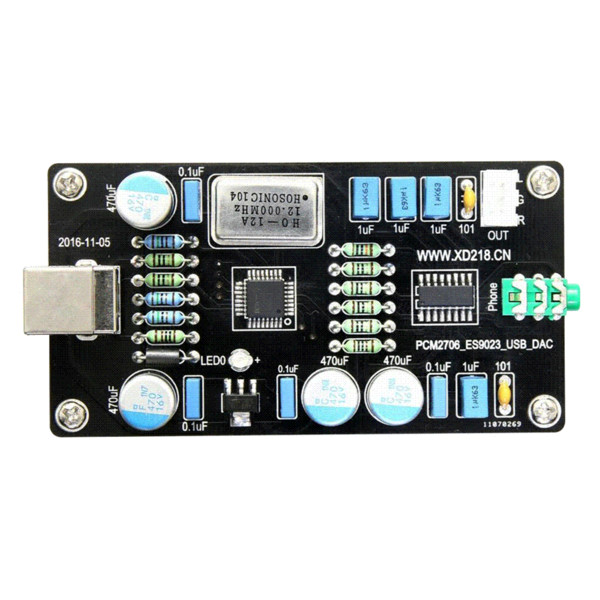 Aiyima PCM2706 ES9023 USB Audio DAC Sound Card Decoder Board HI-FI Zero Noise I2S Decoding wholesale