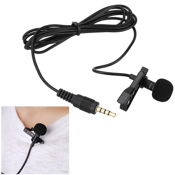 Mini Portable Clip-on Lapel Lavalier Hands-free 3.5mm Jack Wired Microphone Mic for iPhone iPad Computer PC Laptop Loudspeaker