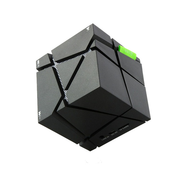 Portable Wireless Square Box Cube Bluetooth Speaker Compatible FM & TF Function for Mobile phones tablets Computer