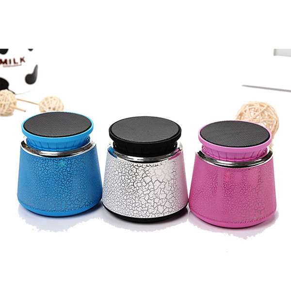 New Portable Wireless Bluetooth Speaker LED Colorful Lights Hands-free Mini Speaker with Radio Support Phone Card