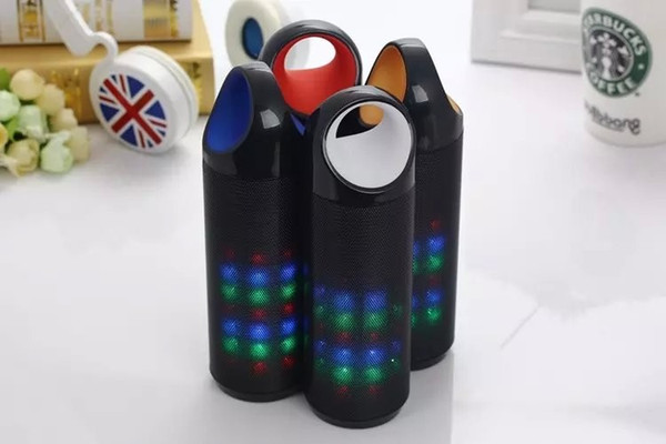 Portable Bluetooth Wireless Mini Speaker Subwoofer Outdoor Colorful Flash LED Light Support TF Card U-disk Round Ball Shape