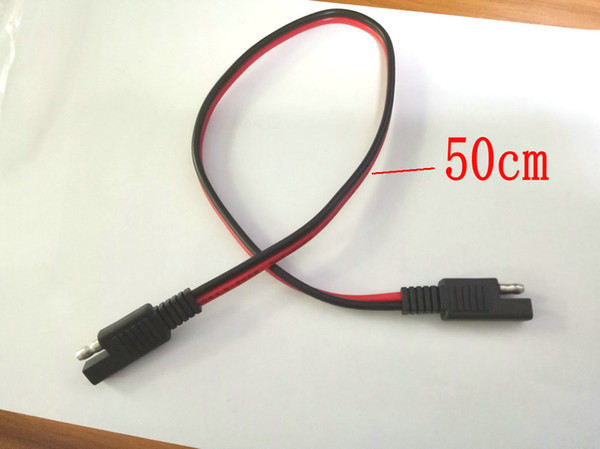 10pcs lot 50CM Cable SAE to SAE 14AWG DC Power Automotive CONNECTOR