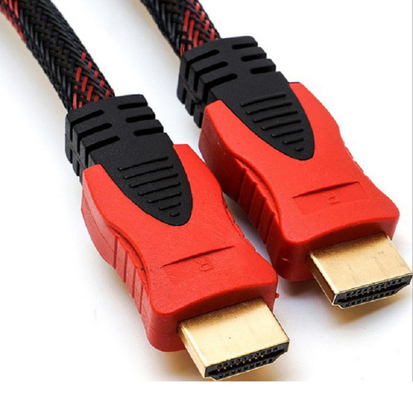 Double magnetic ring HDMI to HDMI line red and black net gold plating 1.5 meters