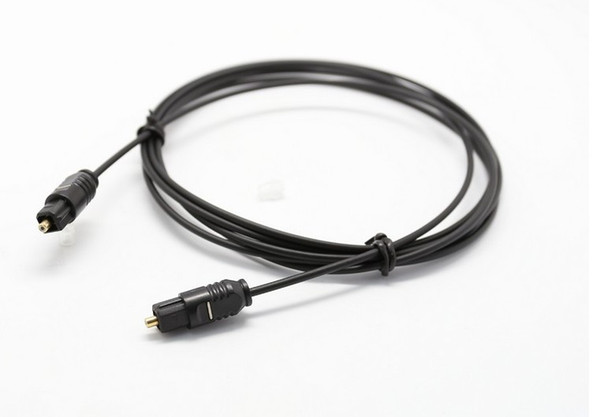 6ft 2m Digital Optical Optic Fiber Toslink Audio Cable OD2.2mm Black LLFA