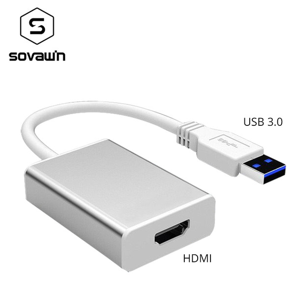 USB 3.0 to HDMI Video Graphic Adapter 1080P Laptop Computer PC USB to HDMI Converter Cable for Display TV Projector for Win 7 8