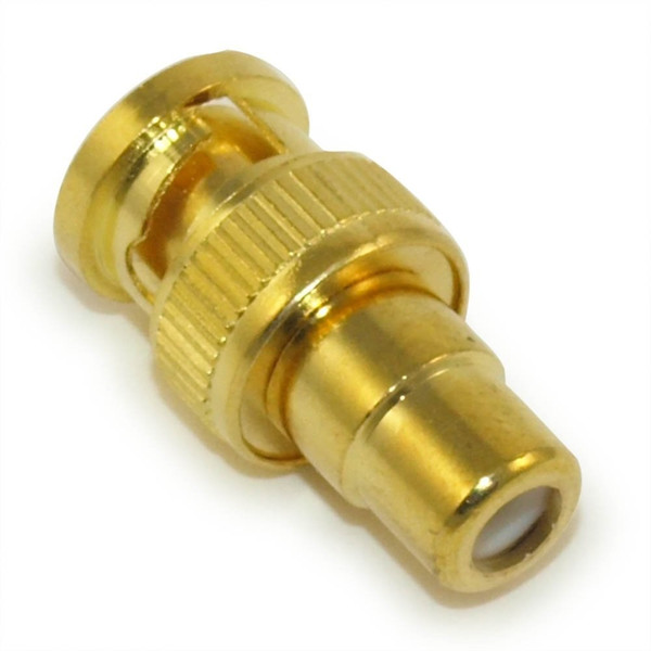 10pcs\Lot Freeshipping Gold Plated BNC Male to RCA Female Adapter BNC Connector For CCTV System