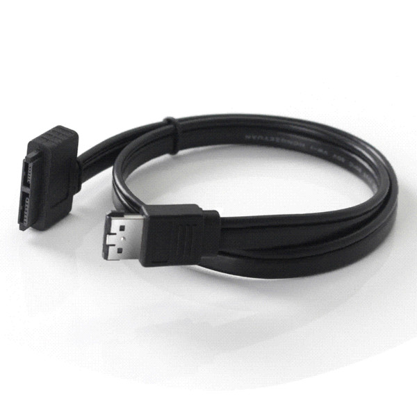 Power Esata (eSATAp) to Slim Sata 7+6 13Pin Cable for Optical Driver Combo eSATA USB 2.0 Power Data Cable 0.5M/1.6ft Black