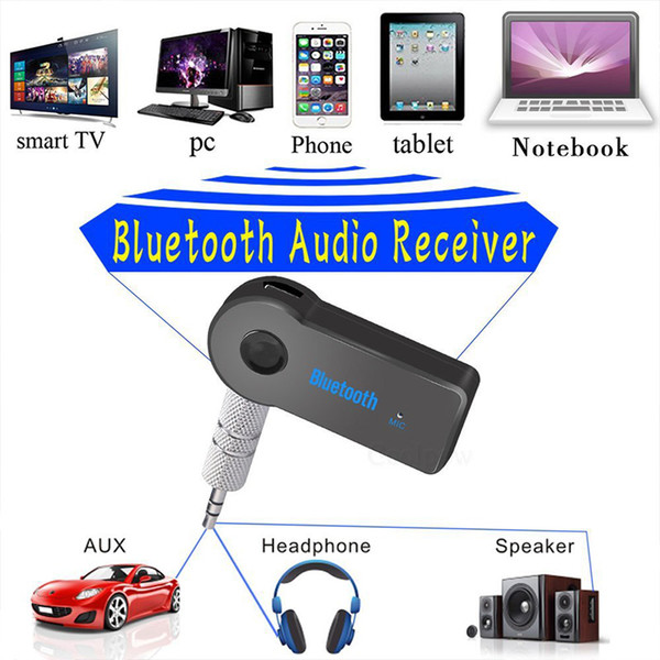 Cheap Wireless Bluetooth Audio Receiver Adapter Aux Wireless 3.5mm Jack Metal Adapter Adaptador Receptor Bluetooth Ricevitore Recepteur