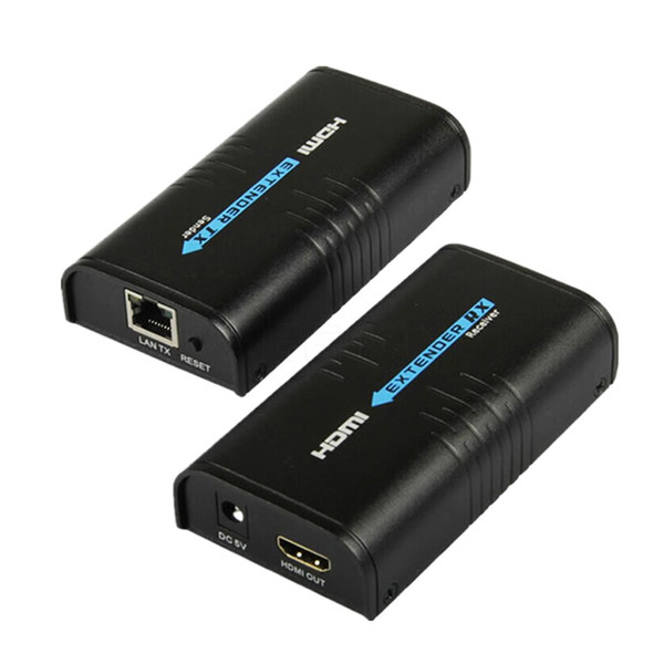 Freeshipping 1080P Wireless HDMI Ethernet Network Transmitter Receiver / Sender Extender TX/RX 100M for Cat5 Cat6 Rj45 HDTV TV