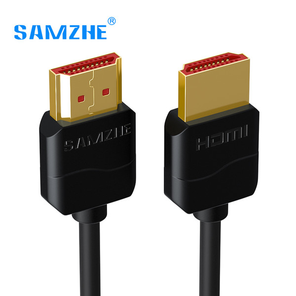 DHgate Slim HDMI to HDMI Cable 2.0 4K 3D for PS3 Projector HD LCD Apple TV Computer Cables 0.5M 1M 1.5M 2M 3M