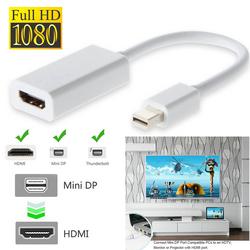 1080P Mini Display Port DisplayPort Thunderbolt Mini DP Male To HDMI Female Adapter Cable For Apple Mac Macbook Pro Air