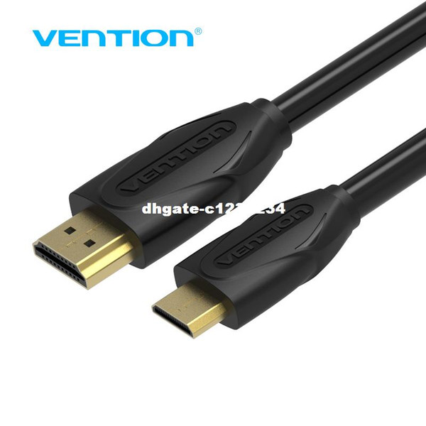 DHgate Mini HDMI to HDMI Cable Gold Plated 1.4V 1080P Mini Cable 1m 1.5m 2m 3m For Tablet Camcorder MP4 DVD Cable