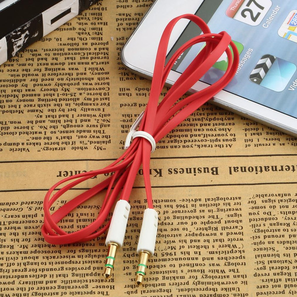 3.5mm Male to Male 1m 3FT Stereo Audio Jack AUX Cable For iPhone for iPod MP3 Wholesale