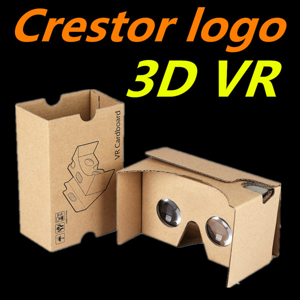 100pcs 3D Glasses VR Glasses DIY Google Cardboard Mobile Phone Virtual Reality Unofficial Cardboard VR Toolkit 3D Glasses