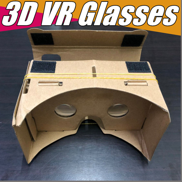 DHL 3D Glasses VR Glasses DIY Google Cardboard Mobile Phone Virtual Reality Unofficial Cardboard VR Toolkit 3D Glasses CCA1785 B-XY