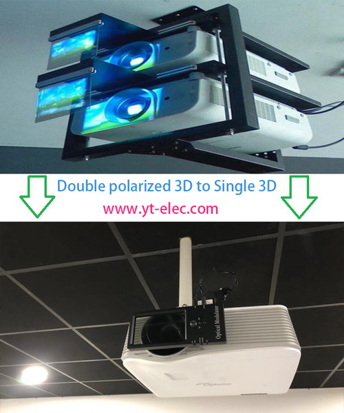 3D Polarization Modulator for Home Theater with cinema RealD Passive circular polarizer 3D glasses for all DLP 3D Projector made in china