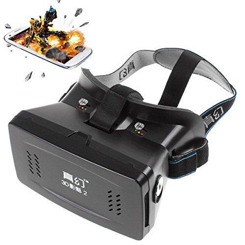 RITECH II Head Mount Plastic 3D Version VR Virtual Reality Glasses Google Cardboard Movies Games for 3.5 to 6 Inch Smartphone