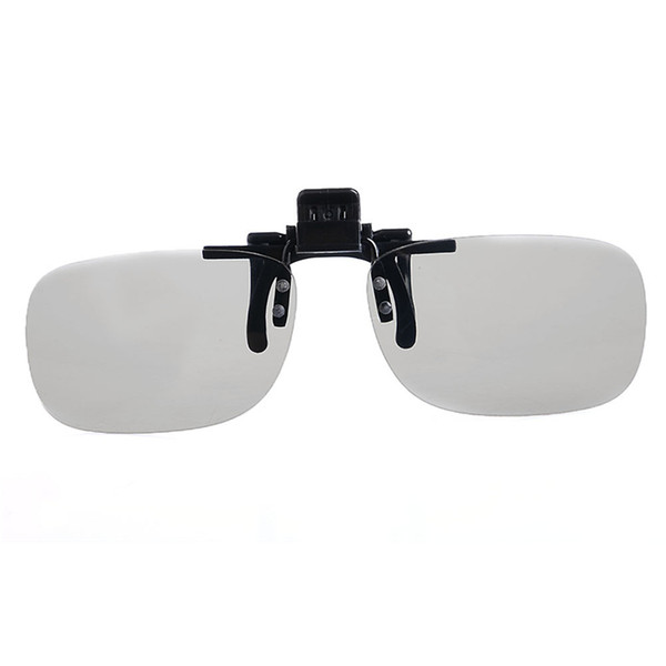 1 Pair Clip On Type Passive Circular Polarized 3D Glasses Clips for 3D TV Movie