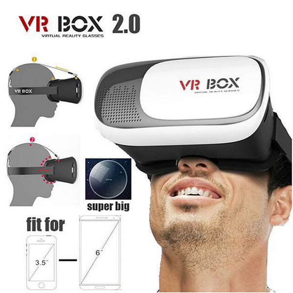 2016 VR BOX 2.0 II Version 3D Glasses VR Virtual Reality Google Cardboard +Smart Bluetooth Wireless Mouse/Remote Control Gamepad OTH249