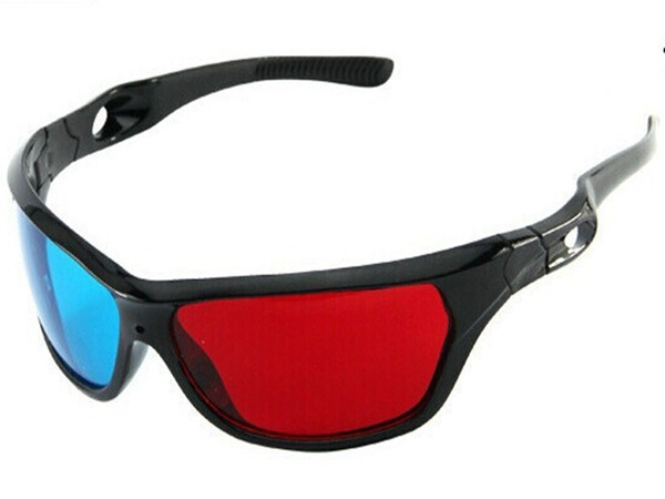 Hot sale Red Blue Plasma Plastic 3D Glasses TV Movie Dimensional Anaglyph Framed 3D Vision Glasses