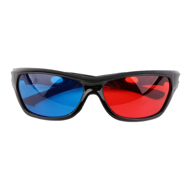 Universal 3D Glasses Black Frame Red Blue 3D Vision Glass For Dimensional Anaglyph Movie Game DVD Video TV In stock!