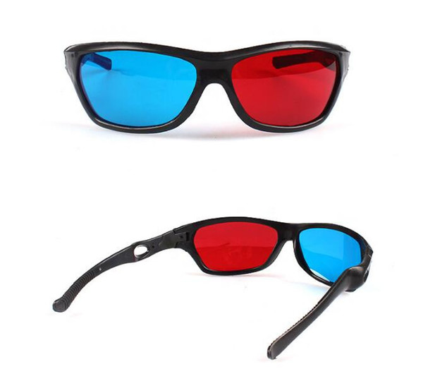 Universal 3D Stereoscopic Glasses for home&cinema use best Visual effect Red blue 3D glasses with visual shock 100% 3D visual effect