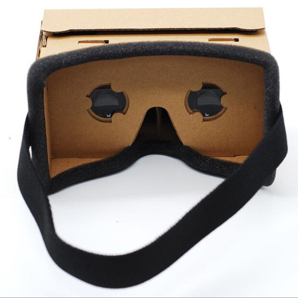 Cardboard VR Box Boxes 3D Glasses DIY Paper Boxes Phone Virtual Reality 3D Viewing Glasses for Smart phone iphone 7 6 6s plus USZ018