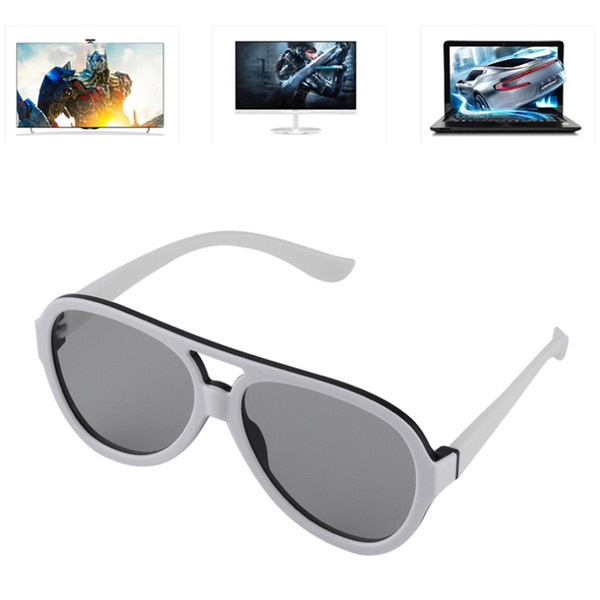 Wholesale- Passive 3D Glasses with Polarized Plastic Lenses for TV Cinema Movie Fashion