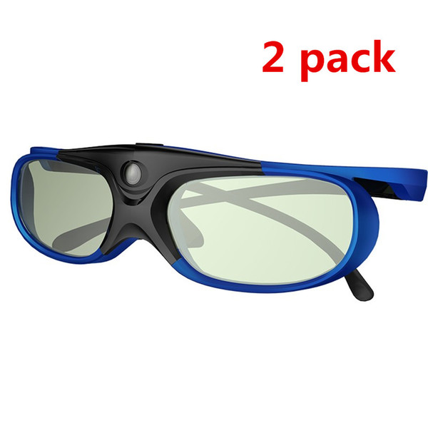 2pcs Active Shutter Rechargeable 3D DLP Glasses Support 144HZ For Xgimi Z3/Z4/Z6/H1/H2 Nuts G1/P2 BenQ Acer &DLP LINK Projector