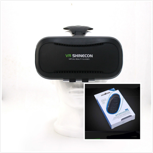 2016 Newest 360 Shinecon VR 2.0 II 3D Glasses Virtual Reality VR Headset Cardboard VRBOX For 4.7-6' Mobile Phone + Remote Contro