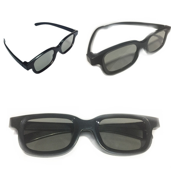 Cheap 3D polarized stereo glasses Black 3D cinema glasses Wholesale 3D glasses do not flash dedicated cinema Material ABS 128