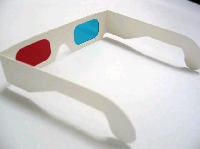 Free Ship 100 Pairs High Quality Dimensional Paper 3D Glasses 3D Glasses - Red and Blue Anaglyph