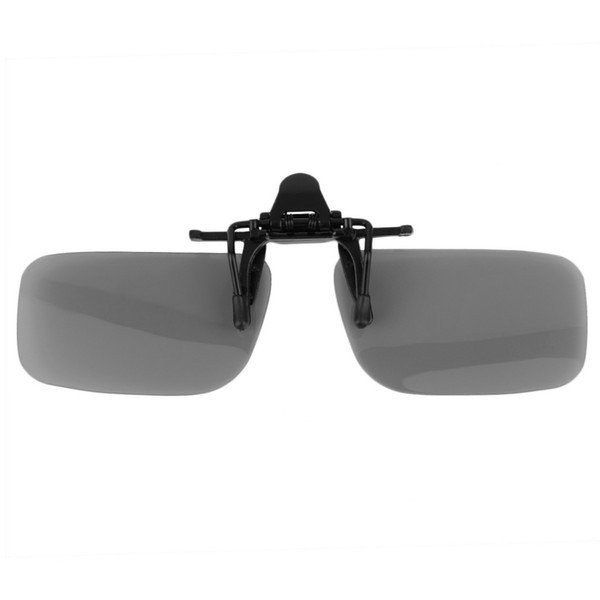 Wholesale- 1Pcs Clip On type Passive Circular Polarized 3D Glasses Clip for 3D TV Movie Cinema Professional 3D Light Weight