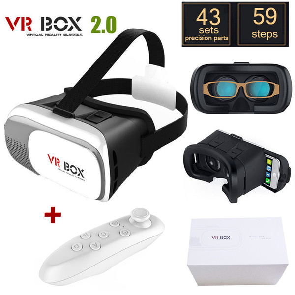 10X VR Box 2.0 + Gamepad Virtual Reality 3D Glasses Helmet VR BOX Headset For Smartphone 3.5 inch ~ 6 inch with Retail Package A-XY