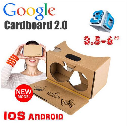 Google Cardboard 2.0 V2 3D Glasses VR Valencia Quality Max Fit 6 Inch for Smartphone IOS Android iphone 6 6S plus 5S S6 edge