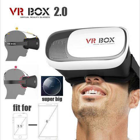 2016 Professional VR BOX II 2.0/ I 1.0Version VR Virtual Reality 3D Glasses For 3.5 - 6.0 inch Smartphone