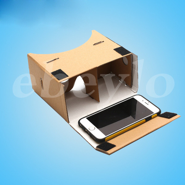 3D Glasses VR Glasses DIY Google Cardboard Mobile Phone Virtual Reality Unofficial Cardboard VR Toolkit 3D Glasses CCA1785 100pcs