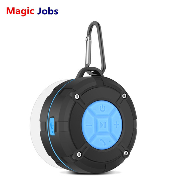 Magic_Jobs Outdoor IPX7 Waterproof Bluetooth Speaker Wireless Portable Subwoofer Loudspeaker Shower Bicycle Speakers Suction Cup