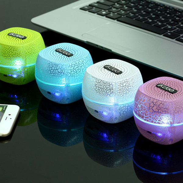 Newest Mini LED Light Bluetooth Speakers Wireless Stereo Portable Loud Speakers with Power Bank for Mobile Phone PC