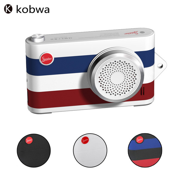 New Multi-function Camera Style Bluetooth Speaker Wireless Camera Control Stereo Portable Speaker&Power Bank&FM Radio MP3 Player